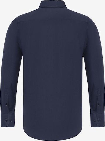 DENIM CULTURE - Slim Fit Camisa 'BRADLEY' em azul