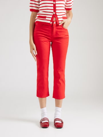 OUI Slim fit Trousers in Red: front