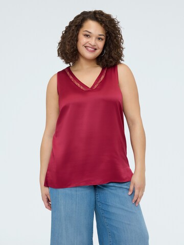 Top di Fiorella Rubino in rosso: frontale