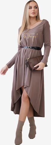 Lumera Kleid in Braun: Vorderseite