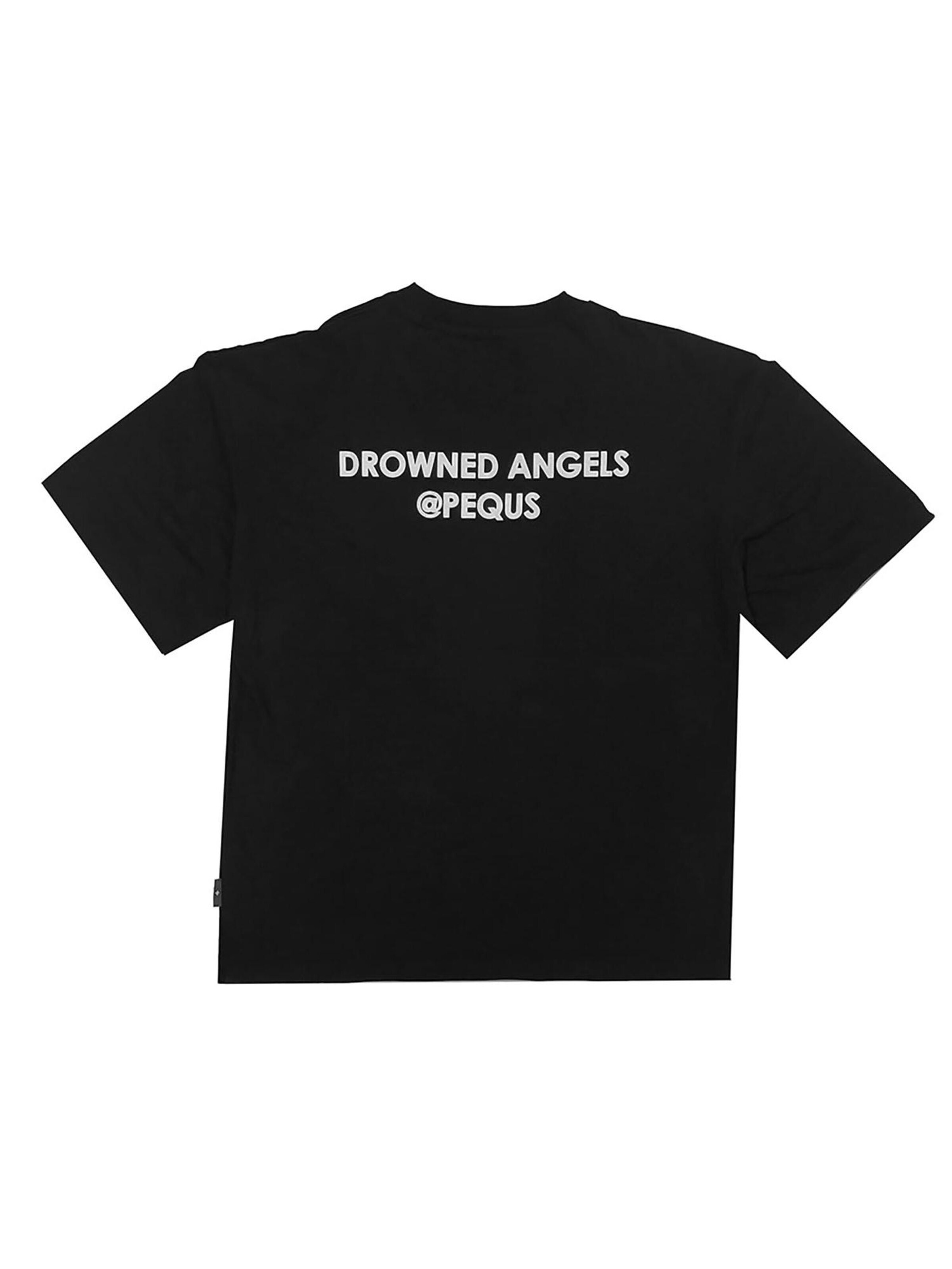 Pequs Shirt 'Drowned' in Black: front