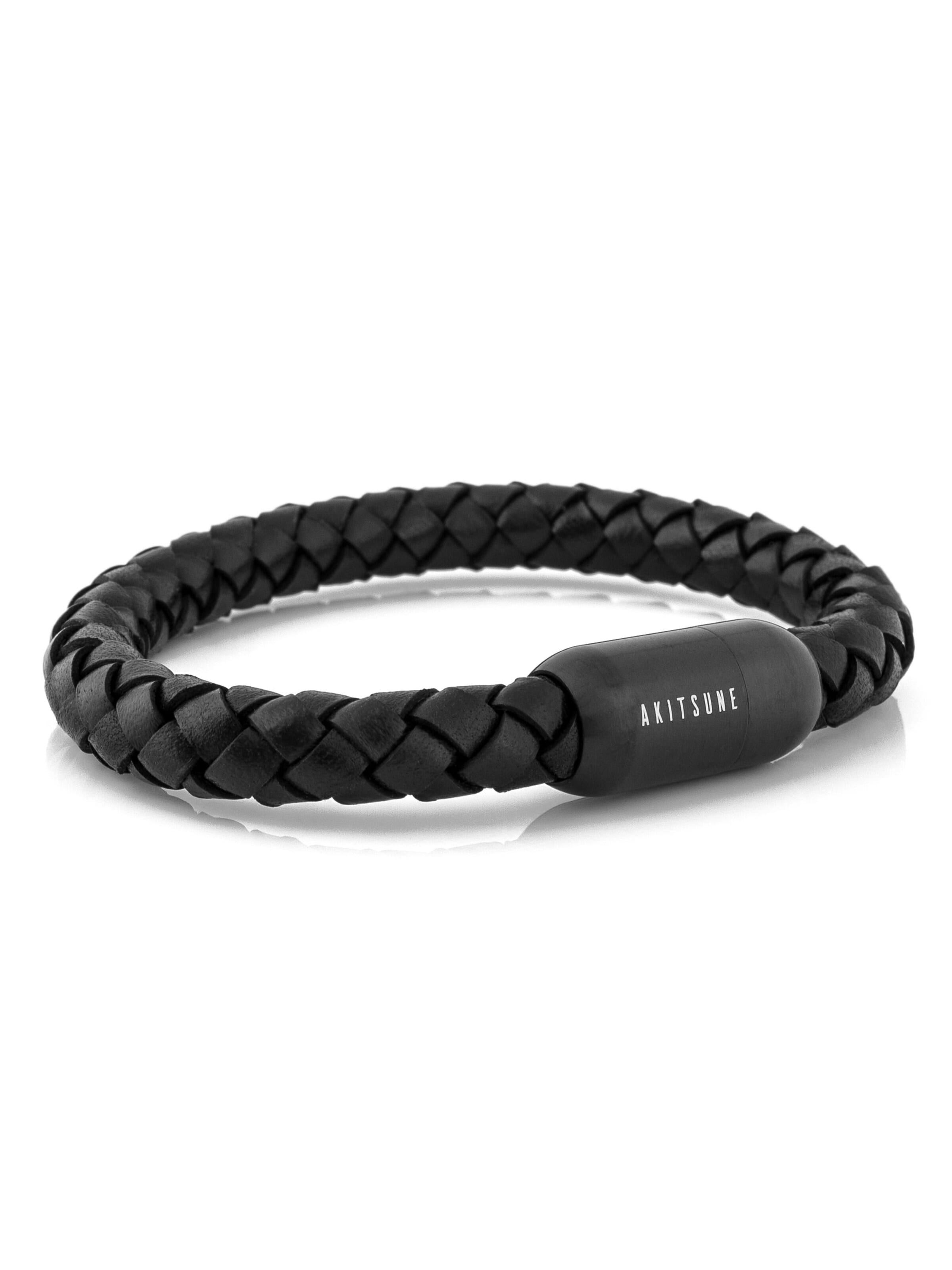 Akitsune Bracelet 'Portus' in Black: front