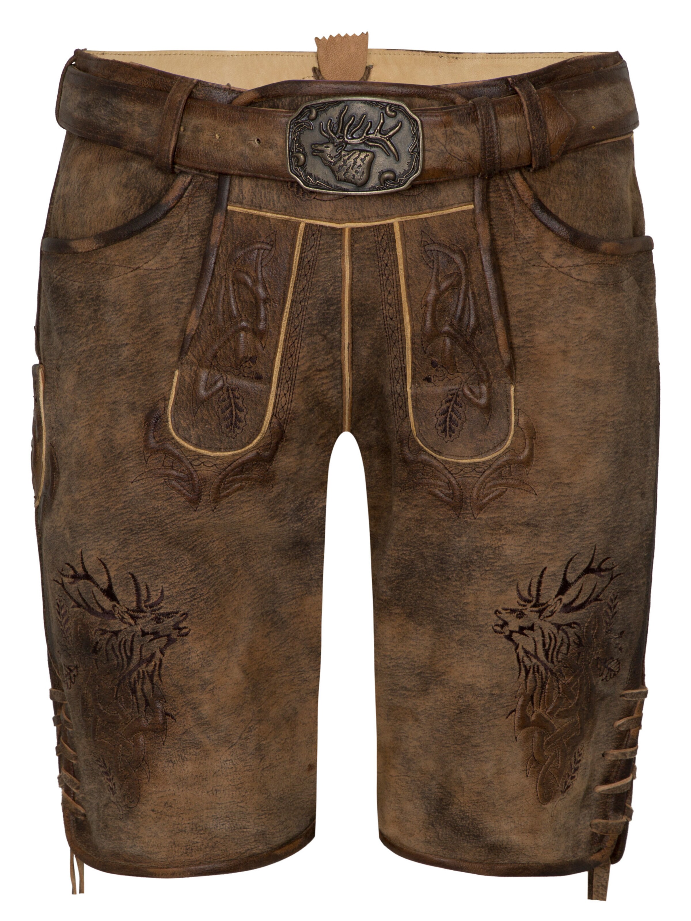 Slimfit Pantaloni per costume tradizionale 'Marc' di SPIETH & WENSKY in marrone: frontale