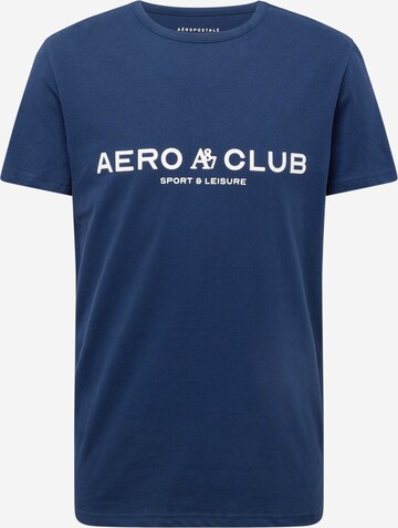 AÉROPOSTALE Shirt 'CLUB' in Blue: front