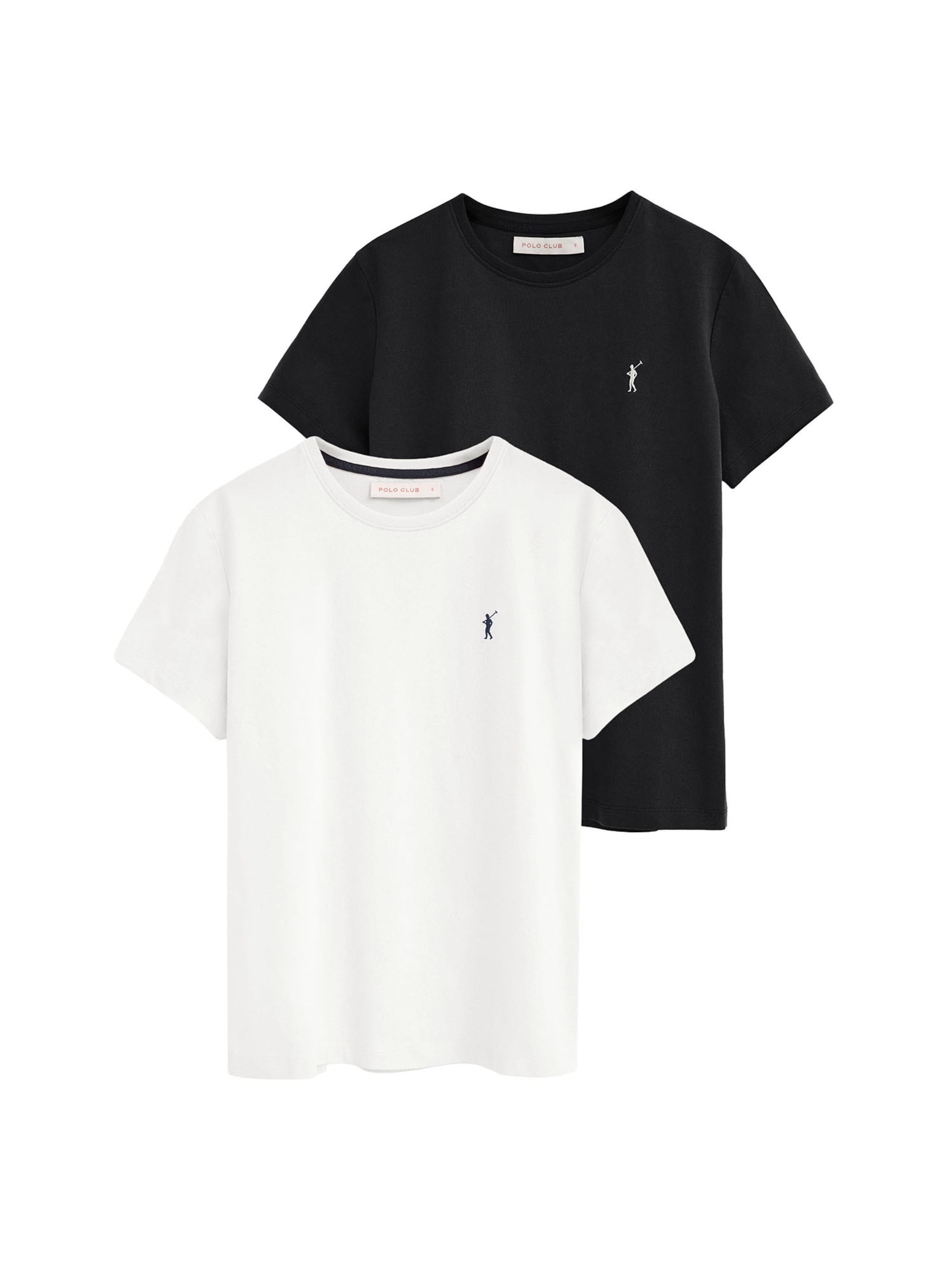 Polo Club Shirt in Black: front
