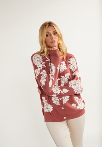 Cardigan 'Sivene' Usha en rose : devant