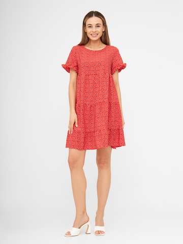 TOOche Zomerjurk 'Cannes' in Rood: voorkant