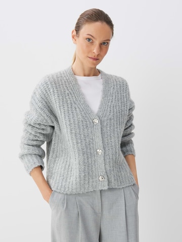 Someday Knit Cardigan 'Tiamie' in Grey: front