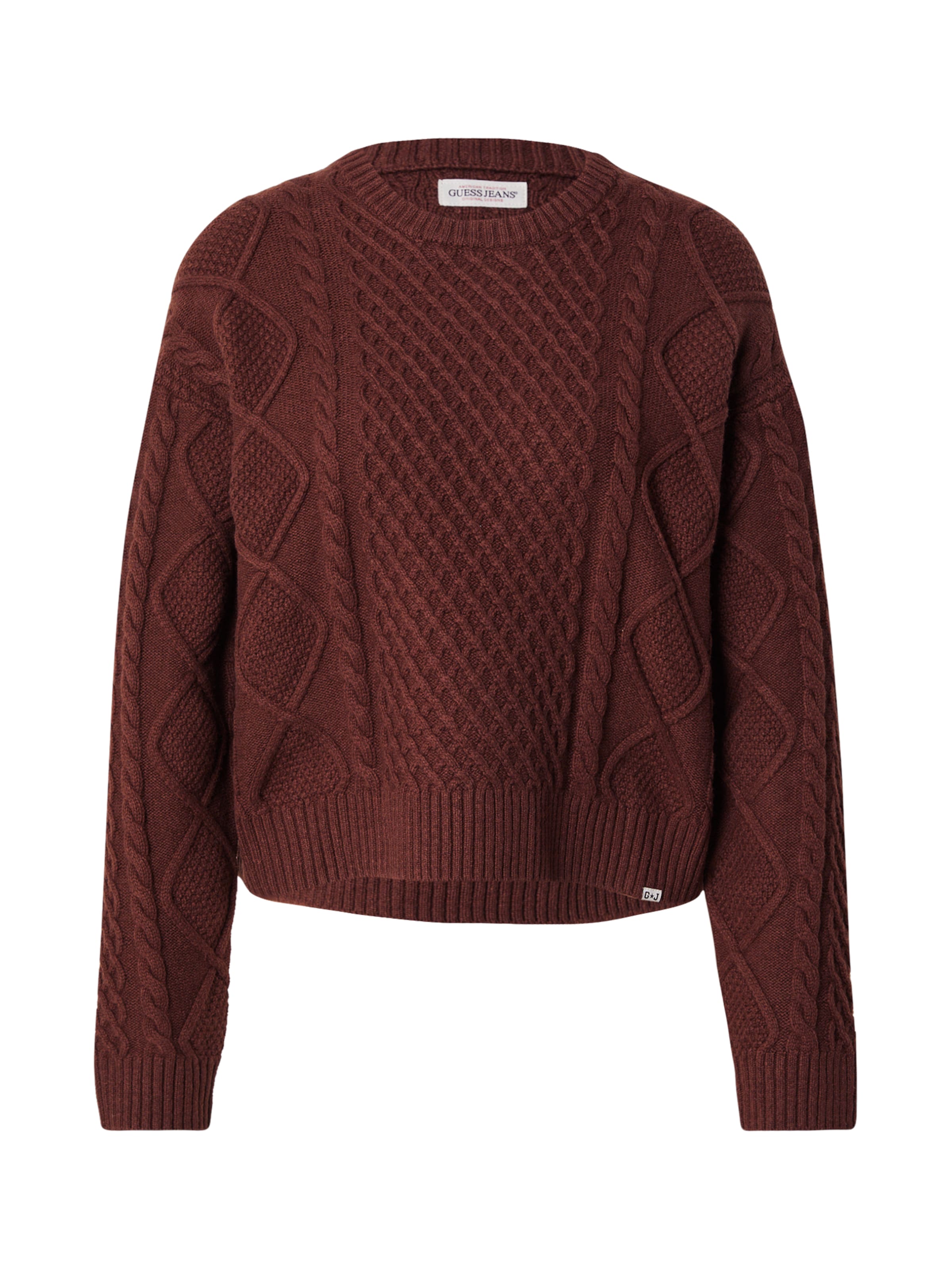 Pulover de la GUESS JEANS pe maro: față
