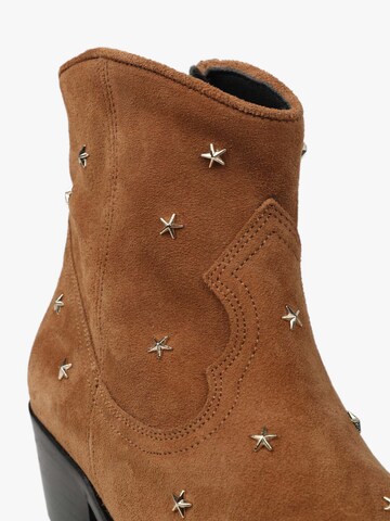 Scalpers Ankle boots 'Suede' in Brown