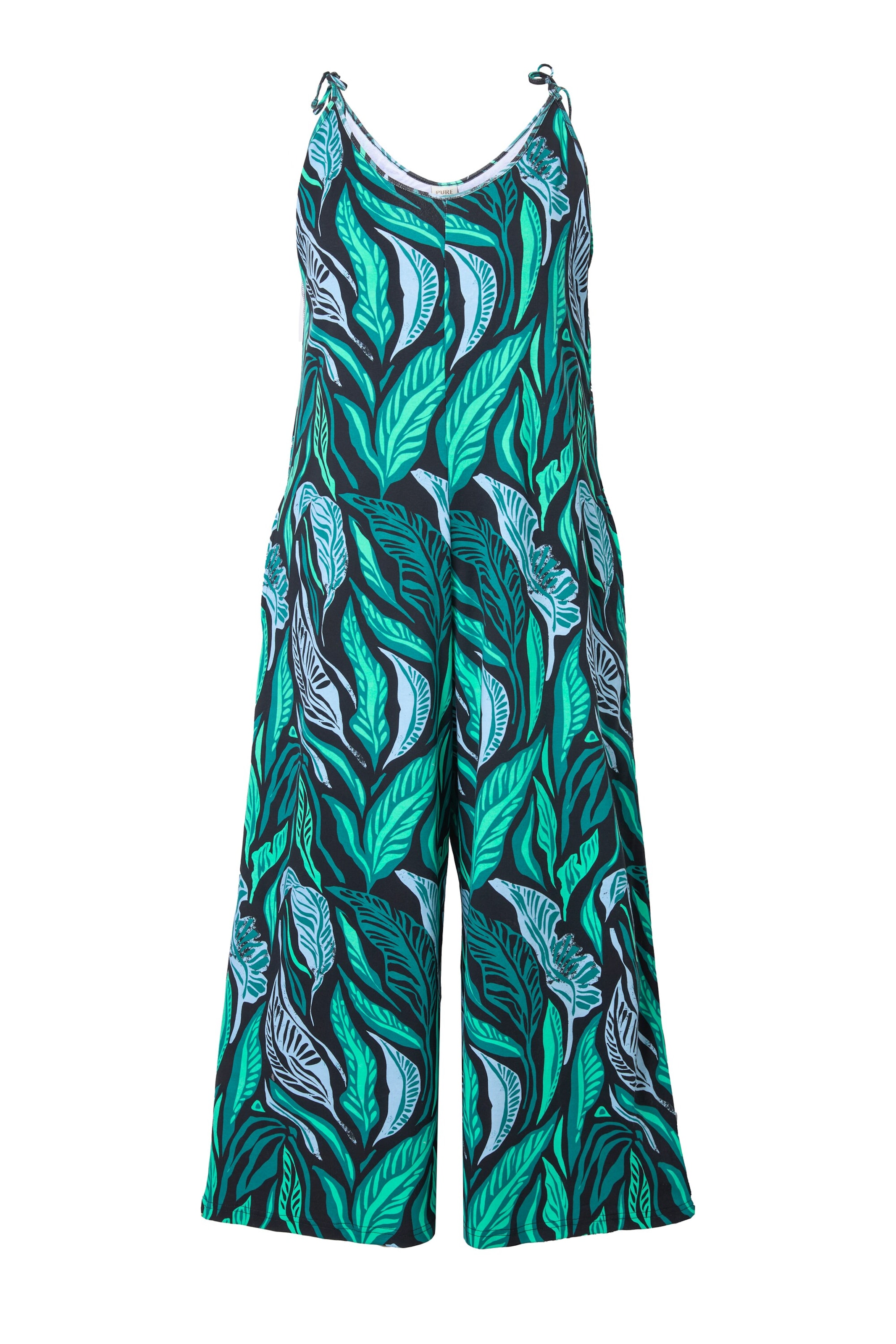 Ulla Popken Jumpsuit in Blau: Vorderseite