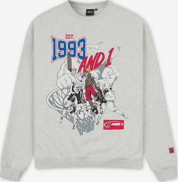 AND1Sweater majica '1993 Dunk' - siva boja: prednji dio