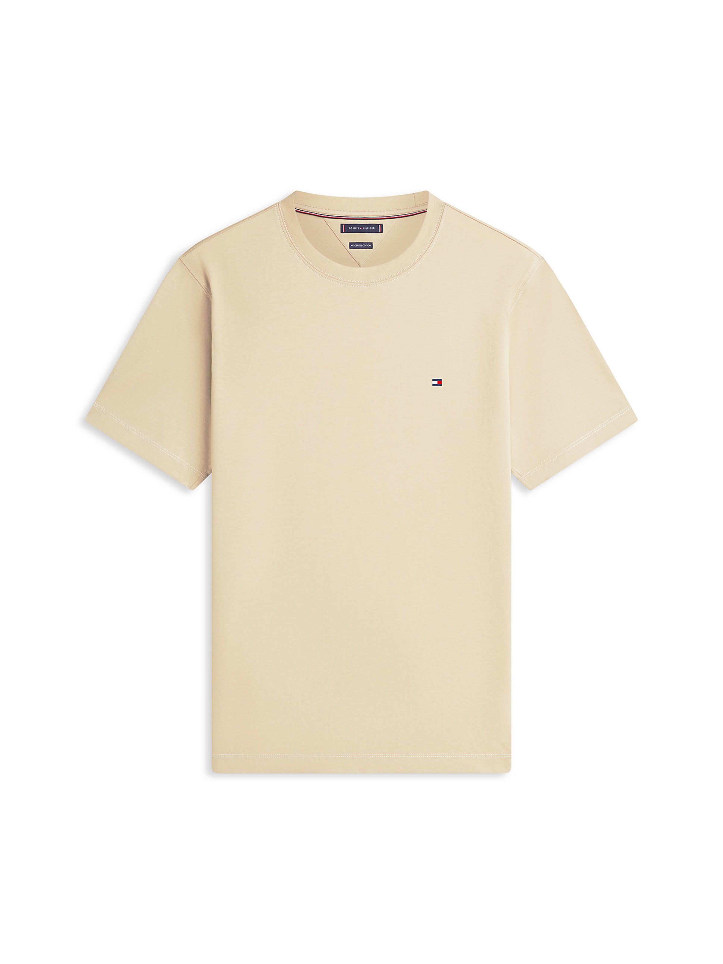 TOMMY HILFIGER T-Shirt in sand / dunkelblau / rot, Produktansicht