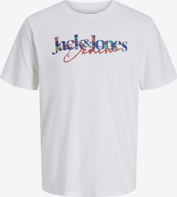 T-Shirt 'JJTOM' Jack & Jones Junior en blanc : devant