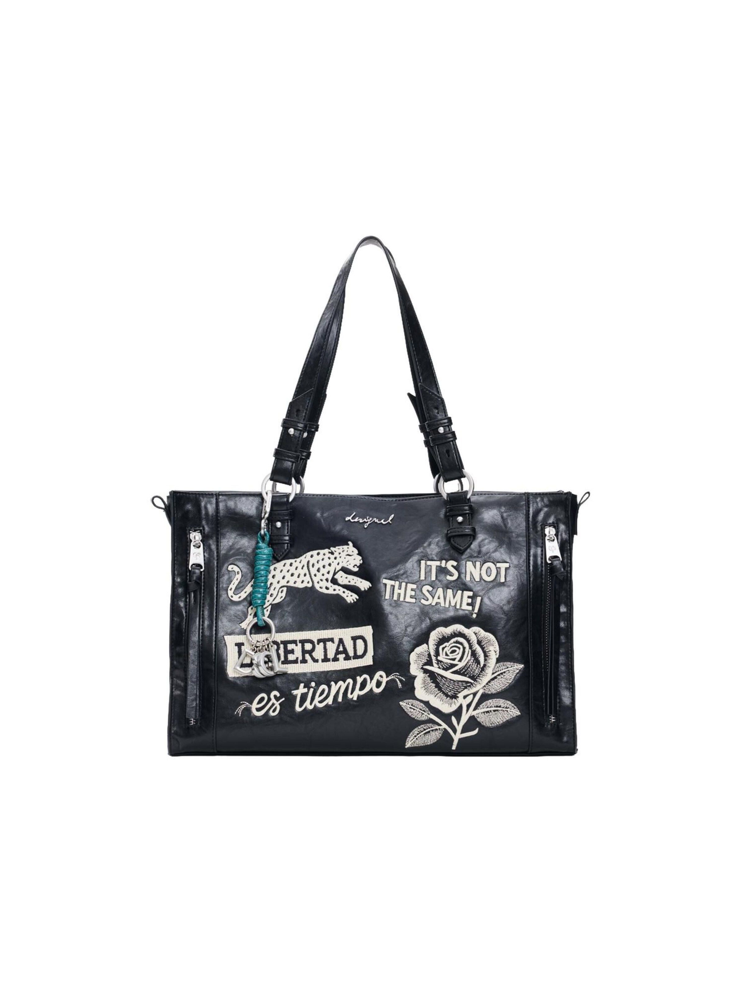 Desigual Shopper in One Size in Black / White, Item view