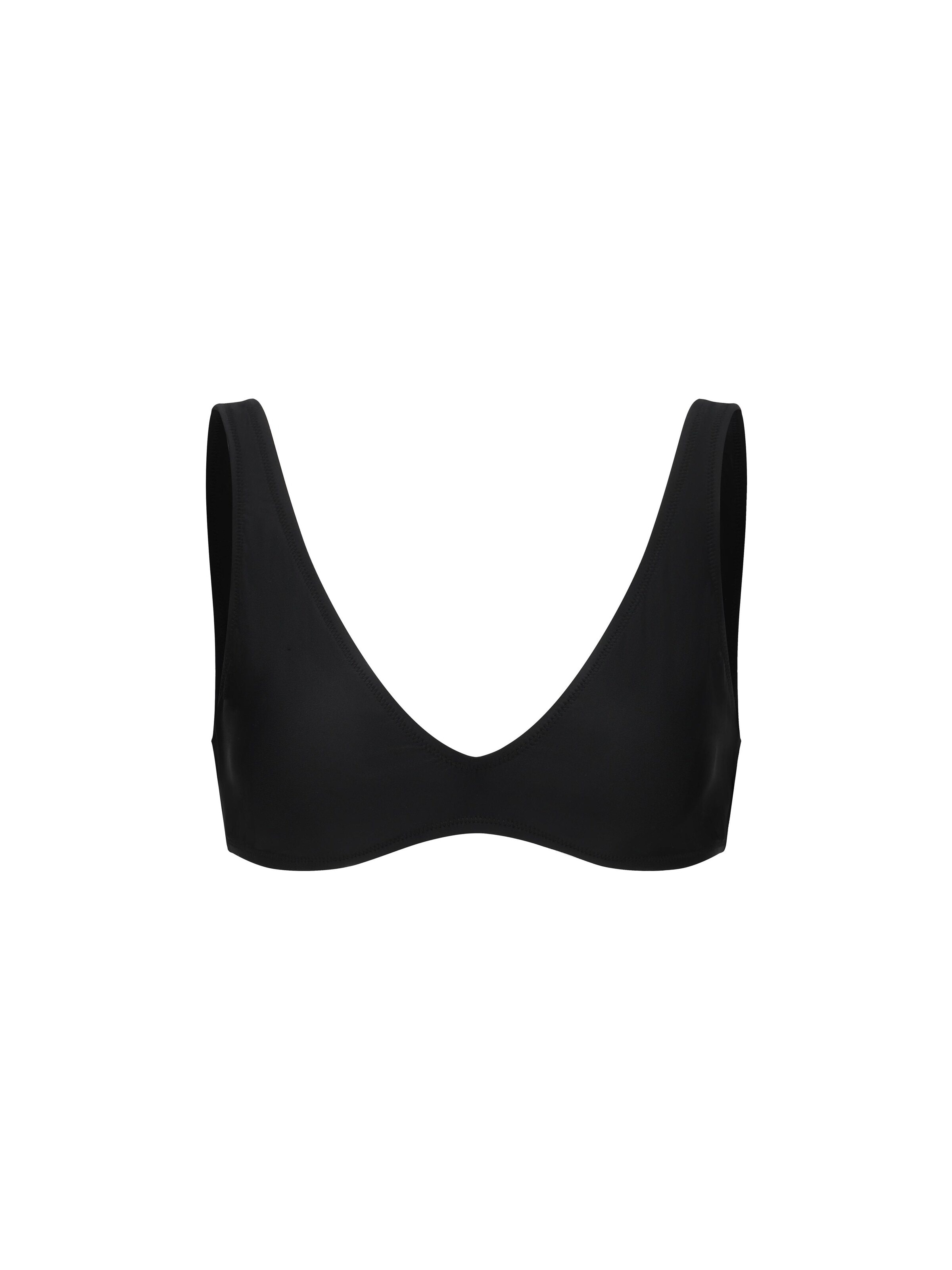 Top per bikini 'Bikini Top' di cfab (formerly creamy fabrics) in nero: frontale
