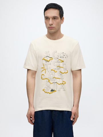 SCOTCH & SODA T-shirt i beige: framsida