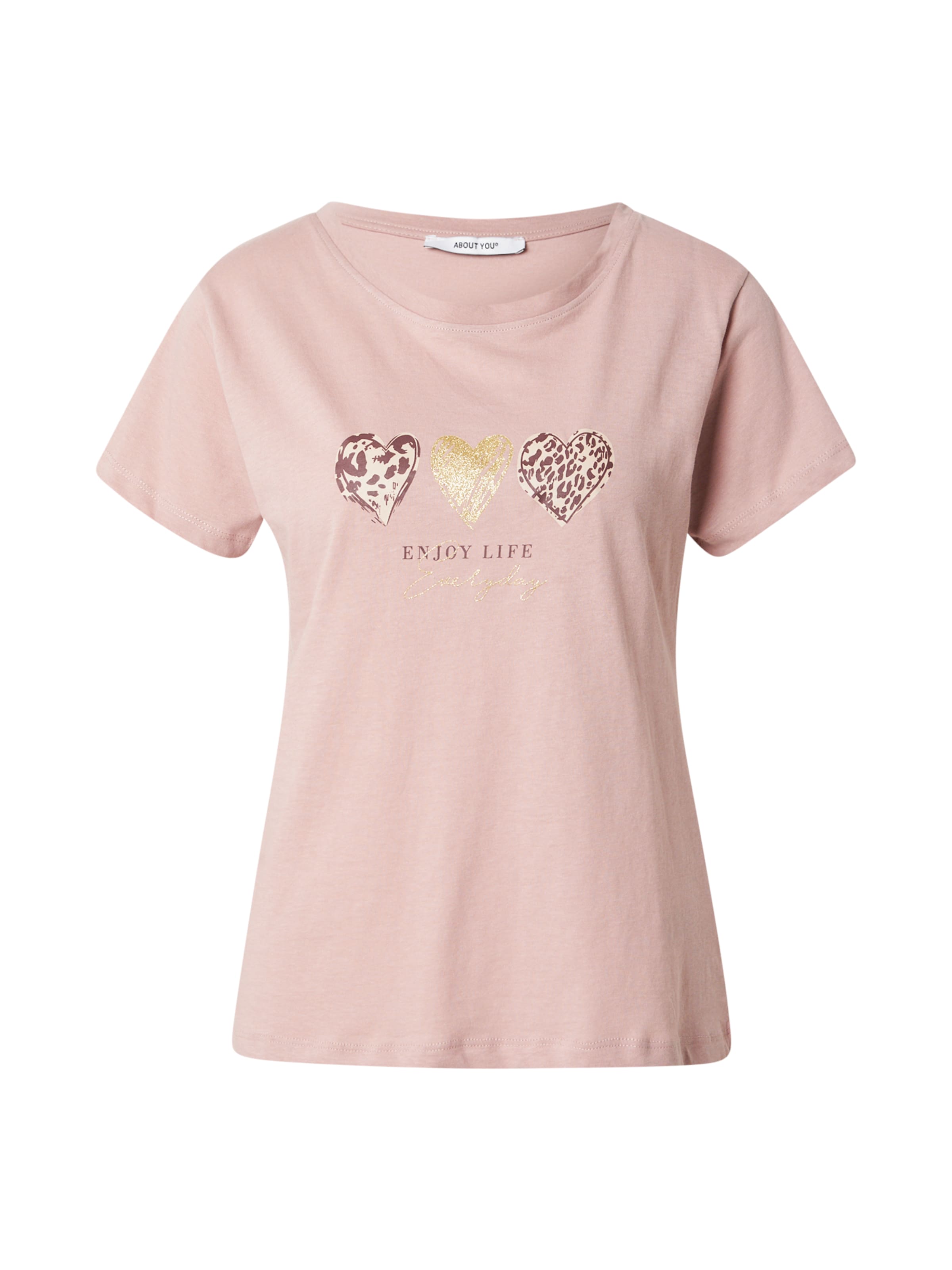 ABOUT YOU Тениска 'Isa' в розово: отпред