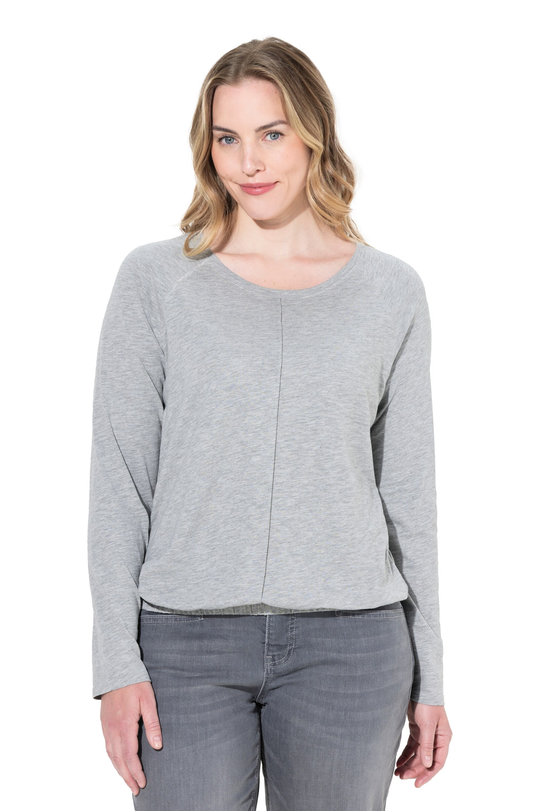 LAURASØN Shirt in Grijs: voorkant