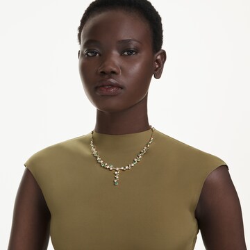 Swarovski Necklace in Gold: front