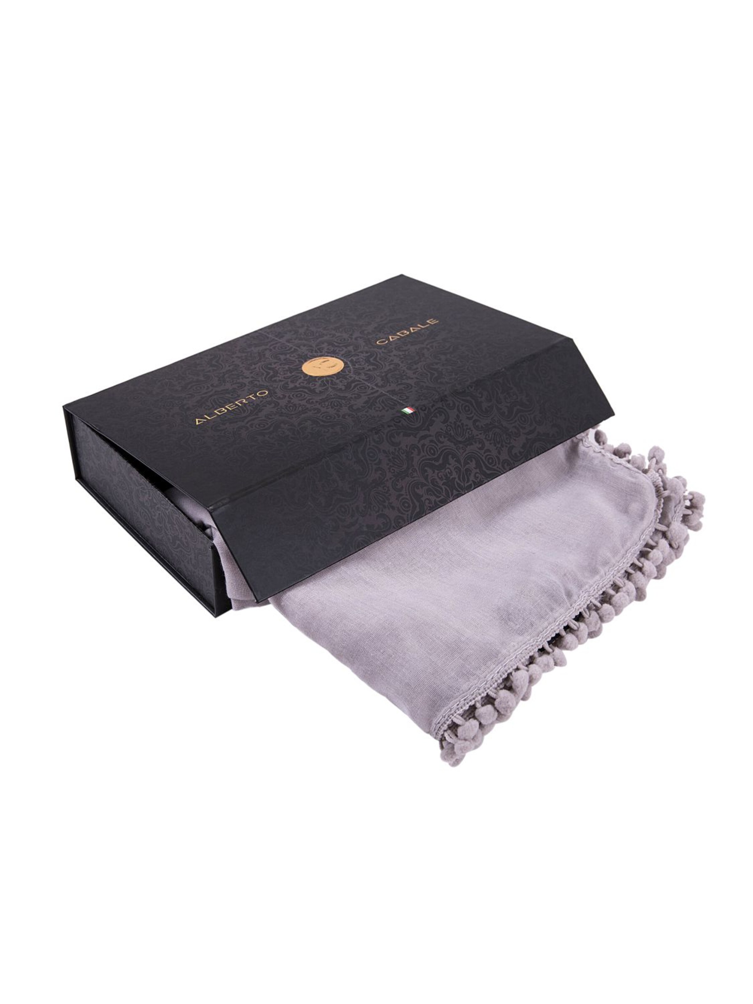 alberto cabale Sjaal 'Chèche coton gris Elvia' in Grijs