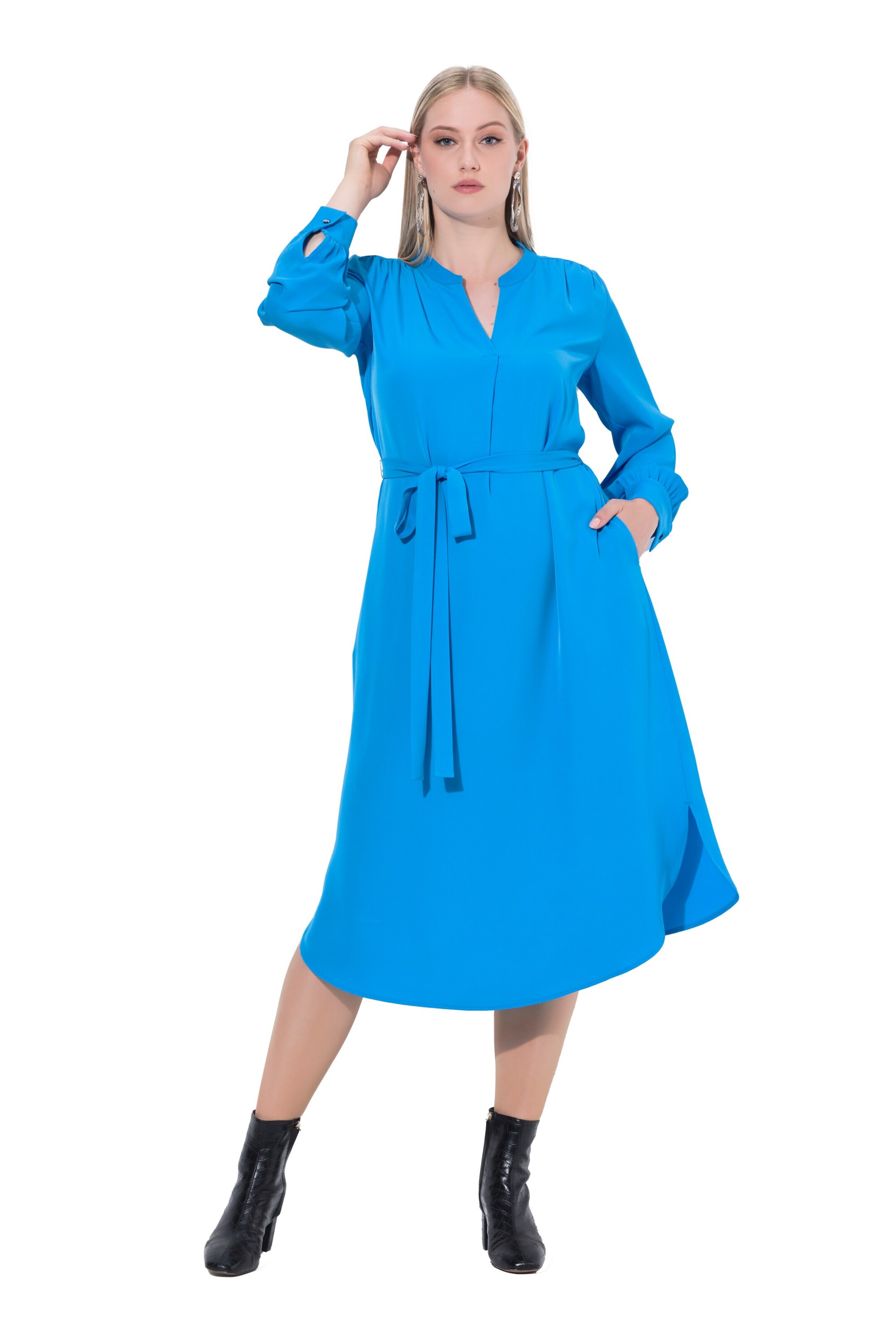 Ulla Popken Dress in Blue: front