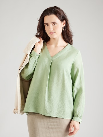 Camicia da donna 'VMCURLI' di Vero Moda Curve in verde: frontale