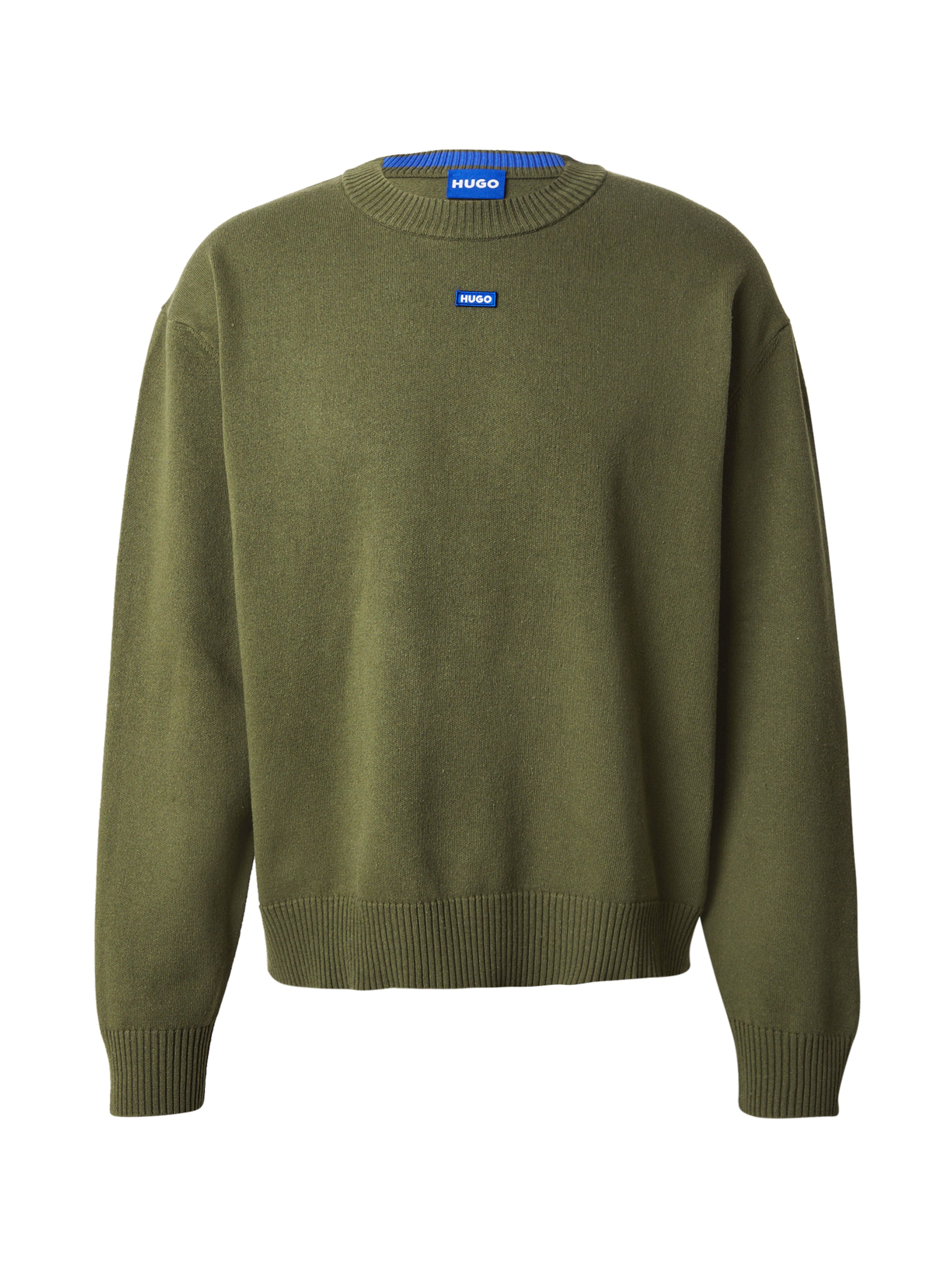 HUGO Pulóver 'San Casey' - zöld: elől