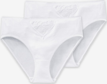 Slip 'Essentials ' di SCHIESSER in bianco: frontale