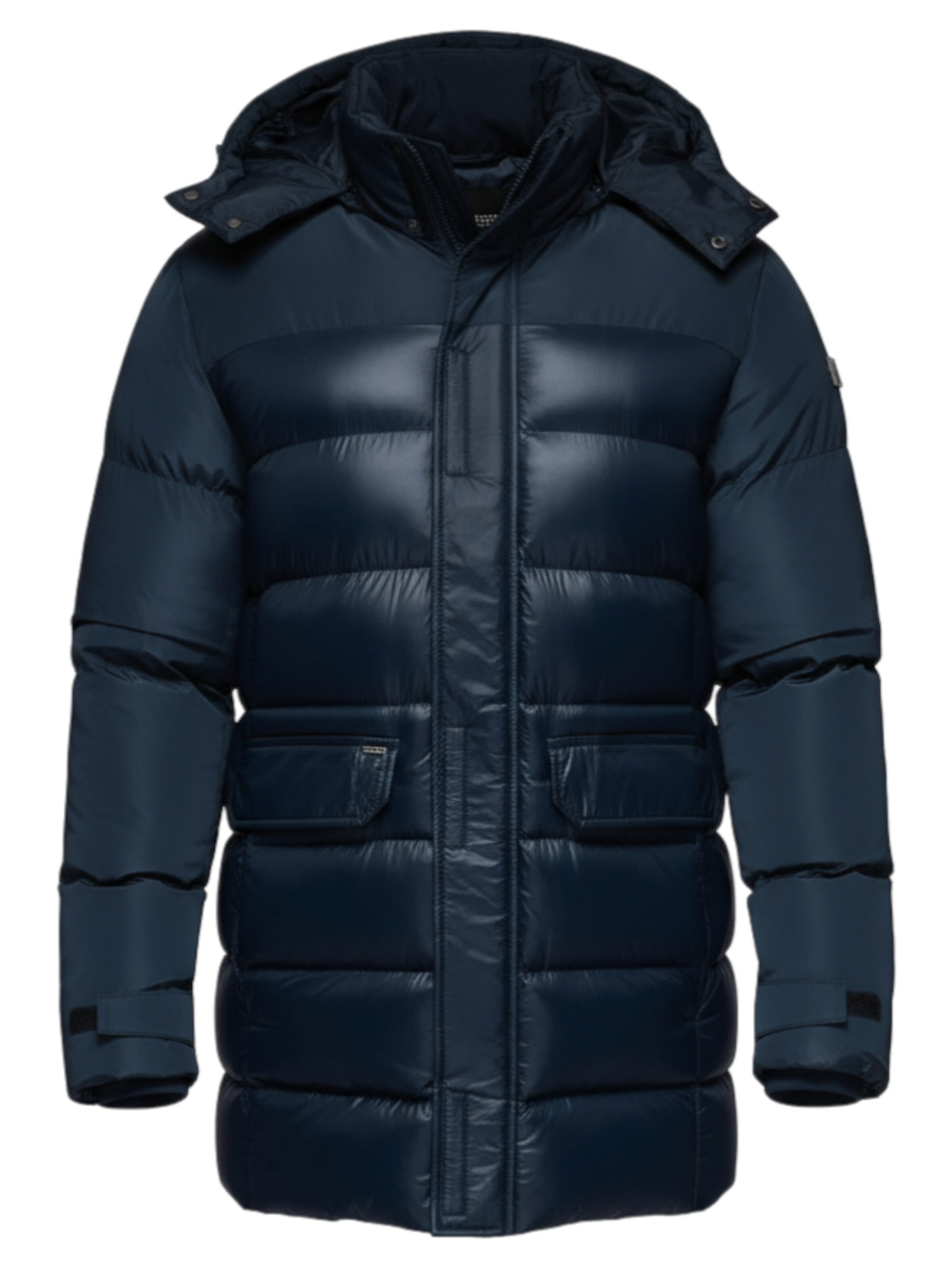 Ombre Winterjas in Blauw: voorkant