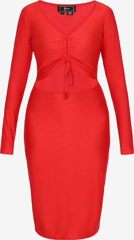 faina - Vestido 'Festive' en rojo: frente