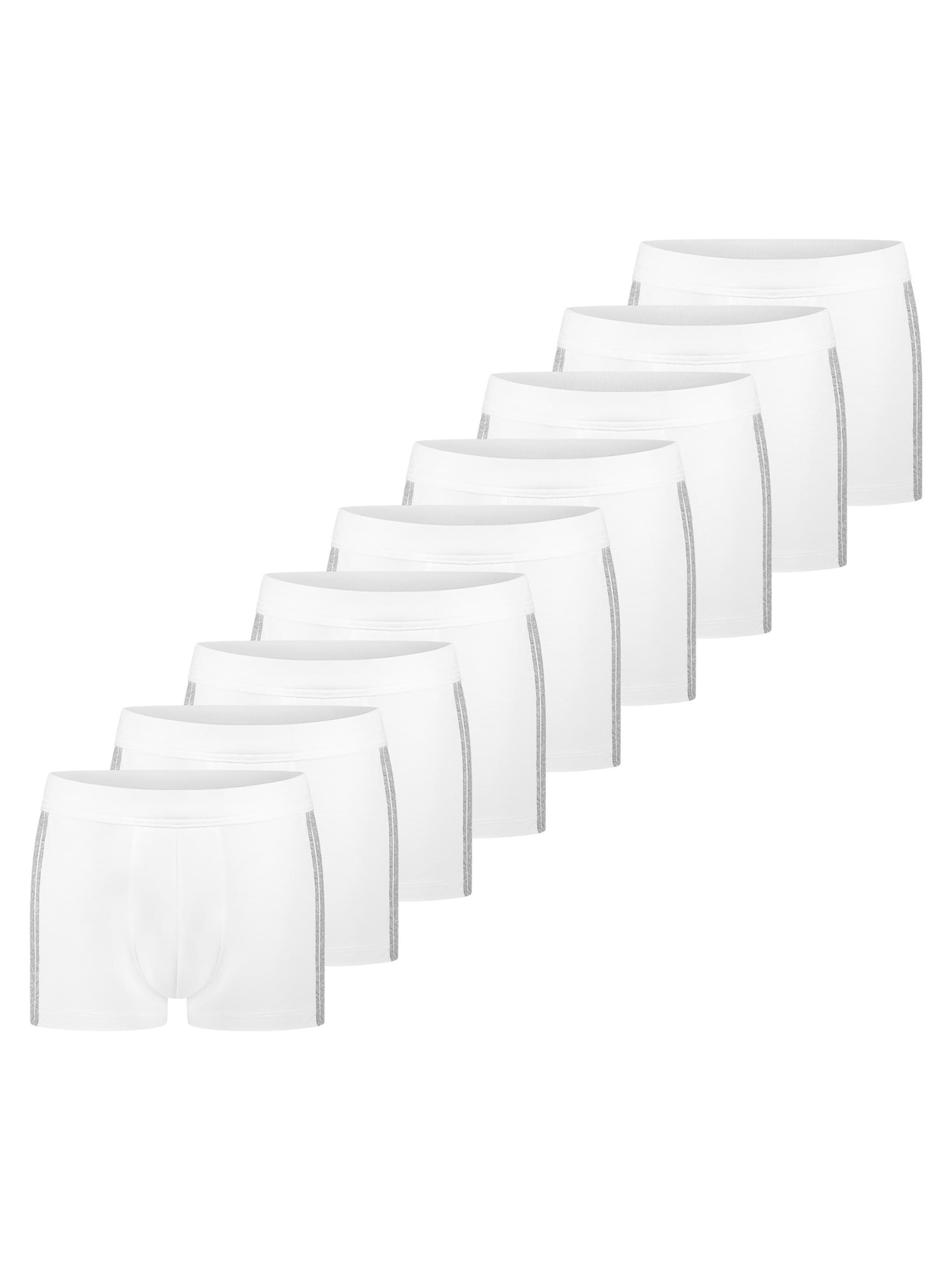 SCHIESSER Boxershorts '95/5 Stretch - Organic Cotton' in Wit: voorkant