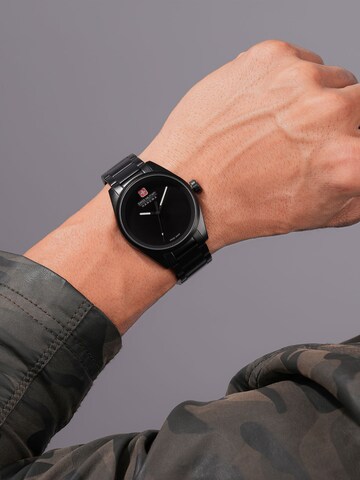 SWISS MILITARY HANOWA Uhr 'Dark Matter' in Schwarz