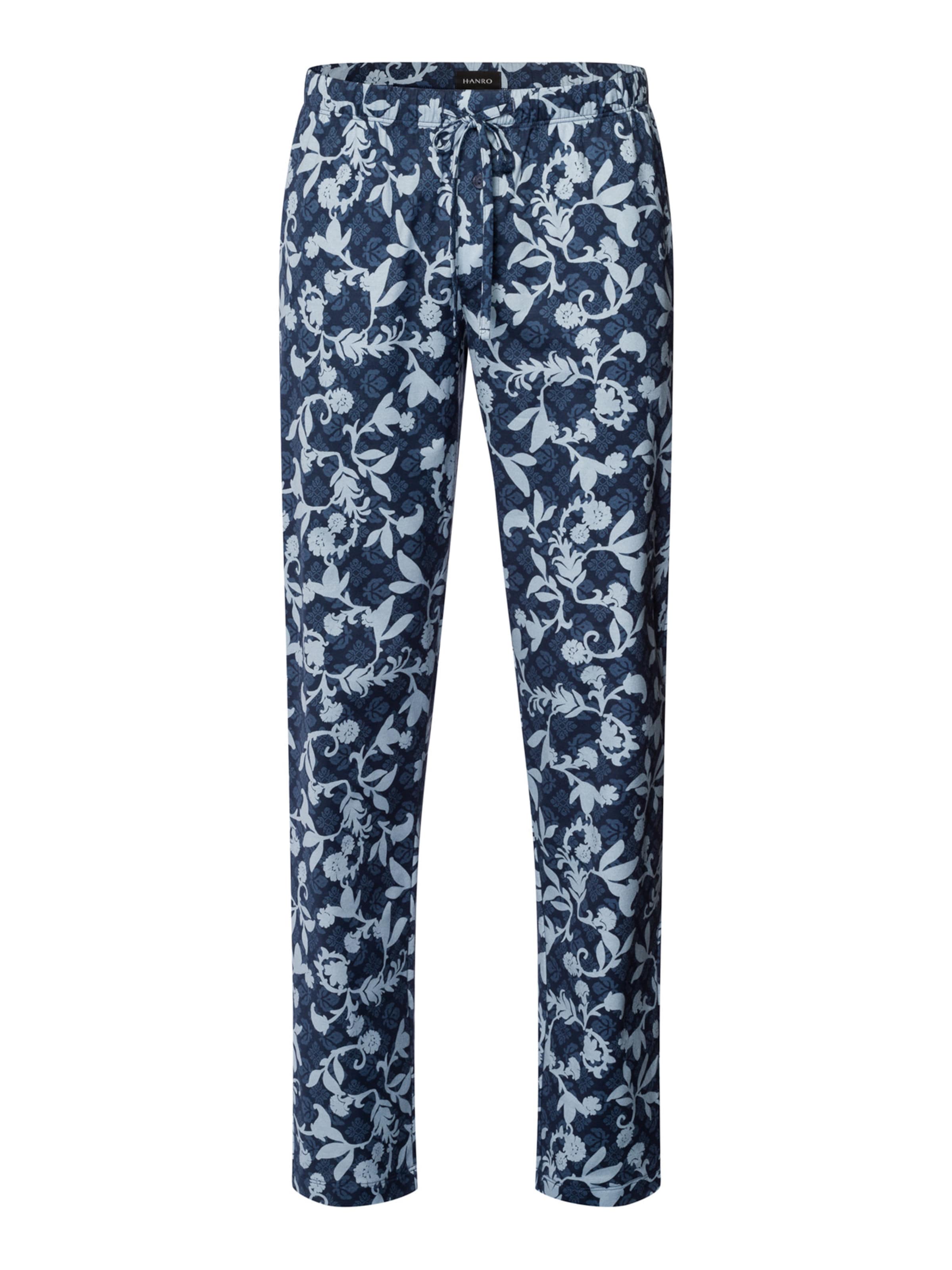 Hanro Pyjamahose ' Night & Day ' in Blau: Vorderseite