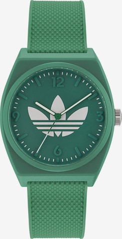 ADIDAS ORIGINALS Analog Watch in Green: front