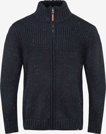 INDICODE JEANS Knit Cardigan 'BERGEN' in Blue: front