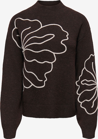 JDY Pullover 'JDYJELLA' in Braun: Vorderseite