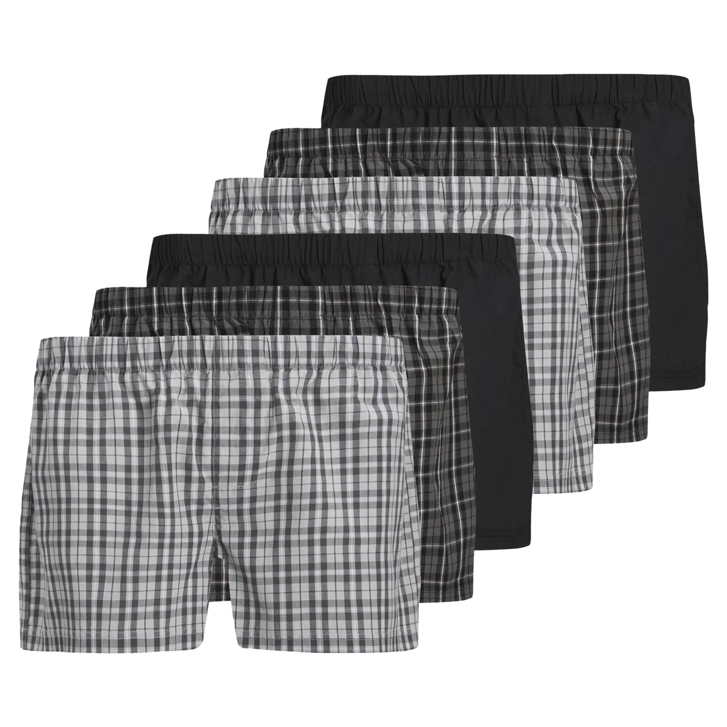 JACK & JONES Boxershorts in de kleur Grijs / Zwart, Productweergave