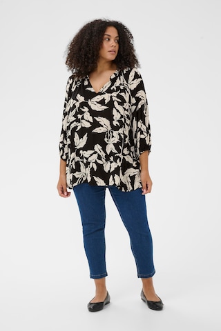 KAFFE CURVE Pluus 'KCTrine', värv must