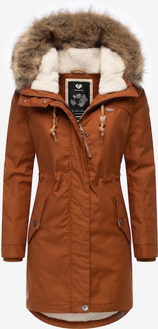 Ragwear Winterparka 'Tawny' in Braun: Vorderseite