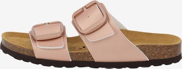 Palado Pantolette 'Samos' in Pink: Vorderseite