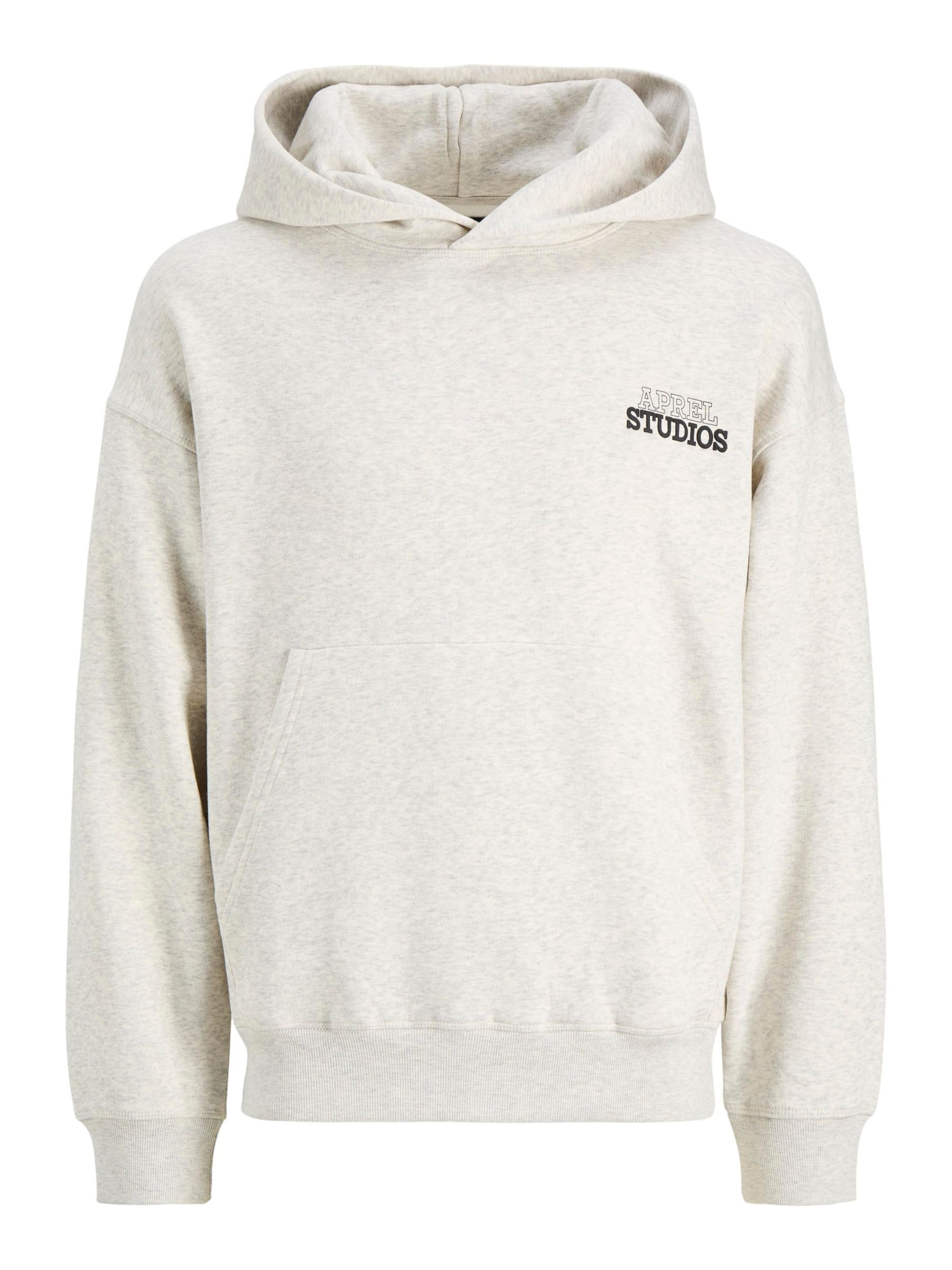 Felpa di aprel in bianco: frontale