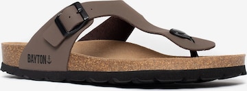 Bayton T-Bar Sandals 'Mercure' in Brown