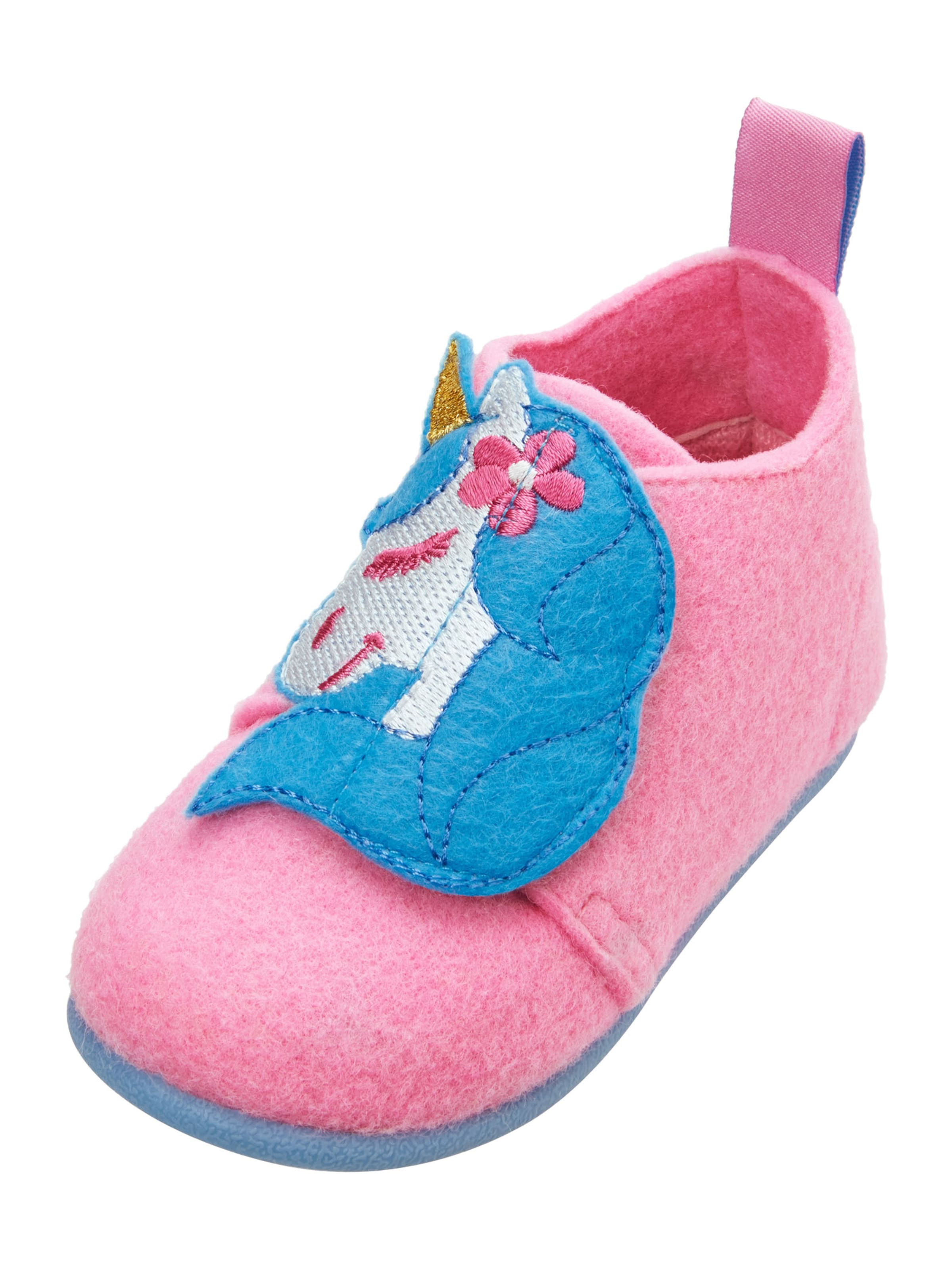 PLAYSHOES Hjemmesko 'Einhorn' i pink: forside