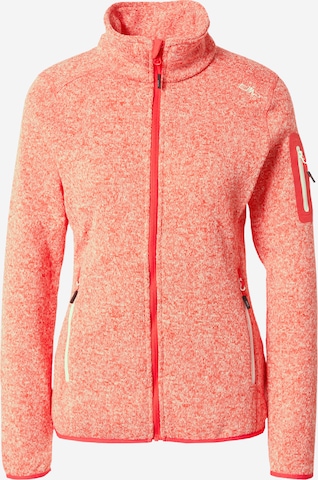 CMP Athletic Fleece Jacket in Orange: front