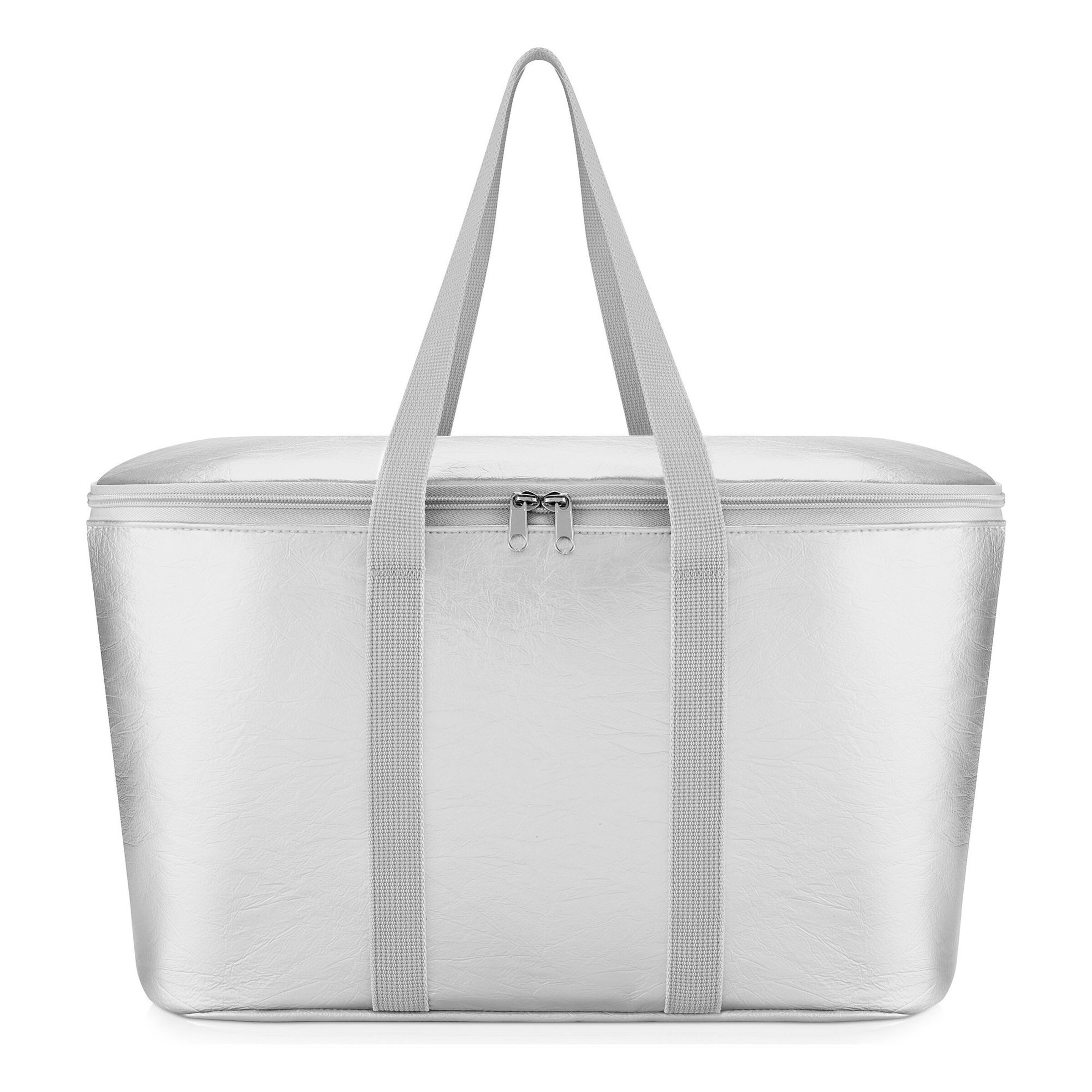 Borsa da spiaggia di REISENTHEL in argento: frontale