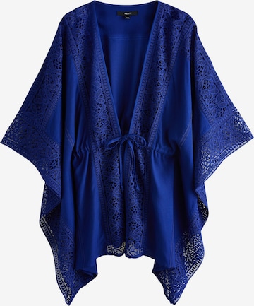 mėlyna Next Trumpas vonios chalatas: priekis