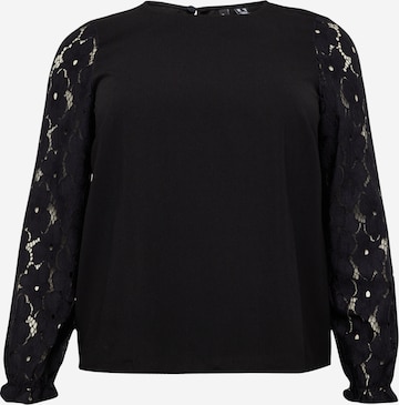 Vero Moda Curve Blouse 'Seja' in Zwart: voorkant