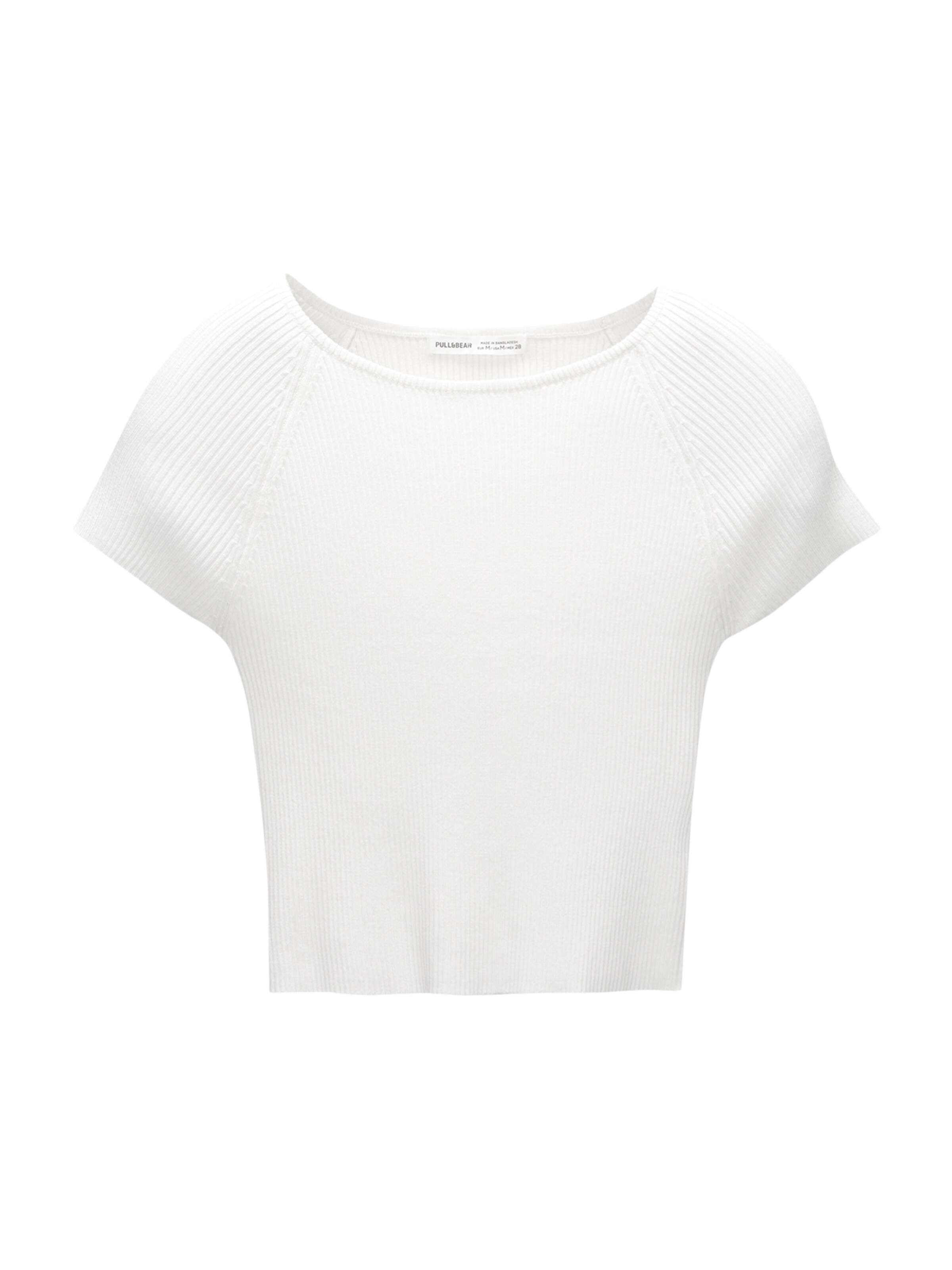 Pull&Bear Neulepaita värissä valkoinen: etupuoli