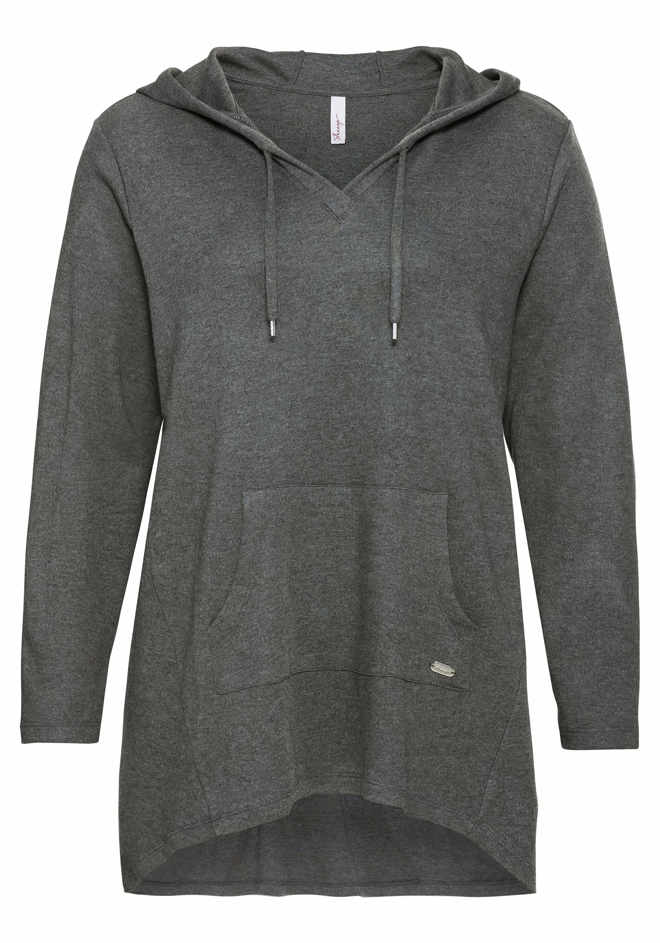 Bluză de molton de la SHEEGO pe gri: față